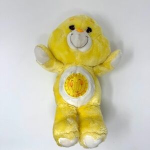 Care Bears Funshine Bear Plush Stuffed Animal Sun 13” VTG 1983 Kenner
